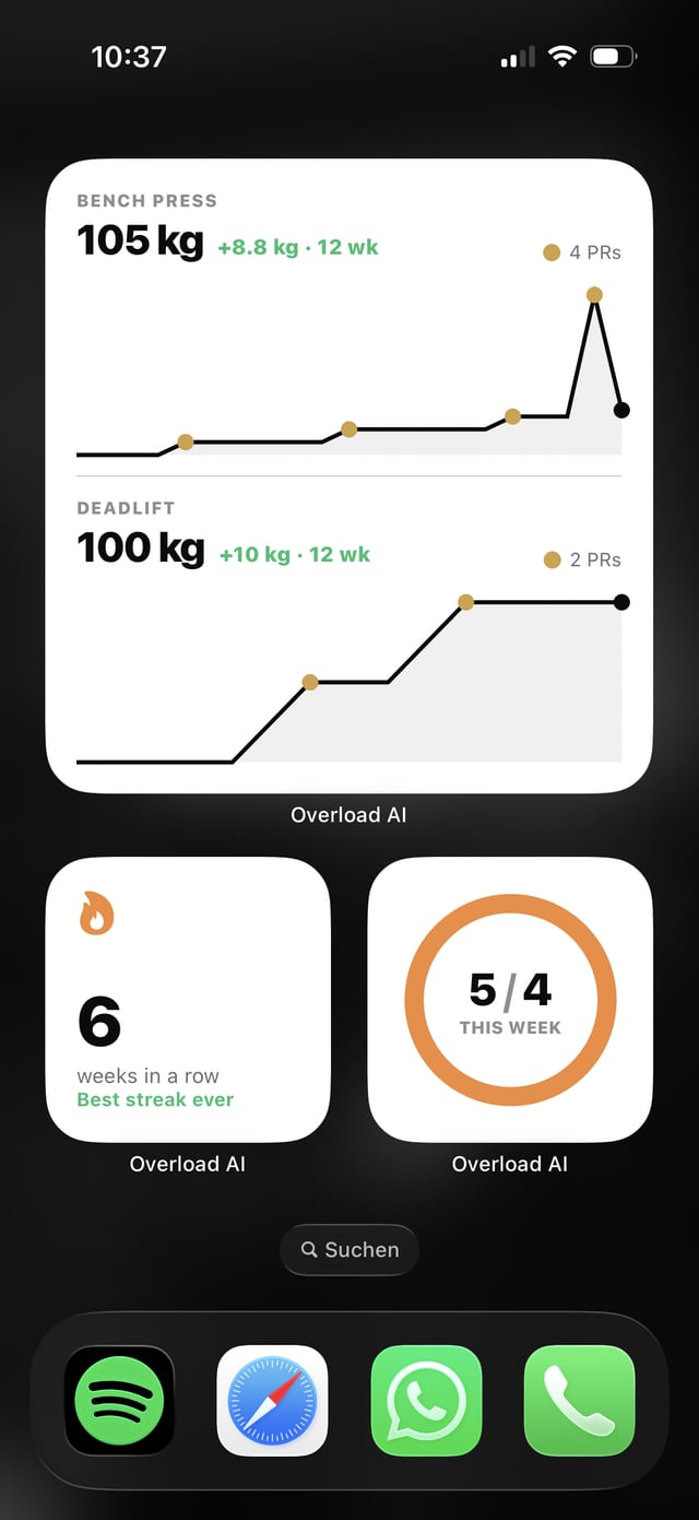 Home Screen with VFrame widgets